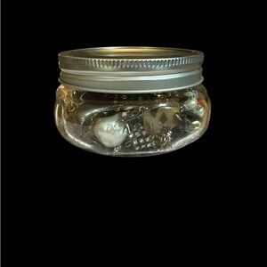 Decorative Jar with Silver Lid